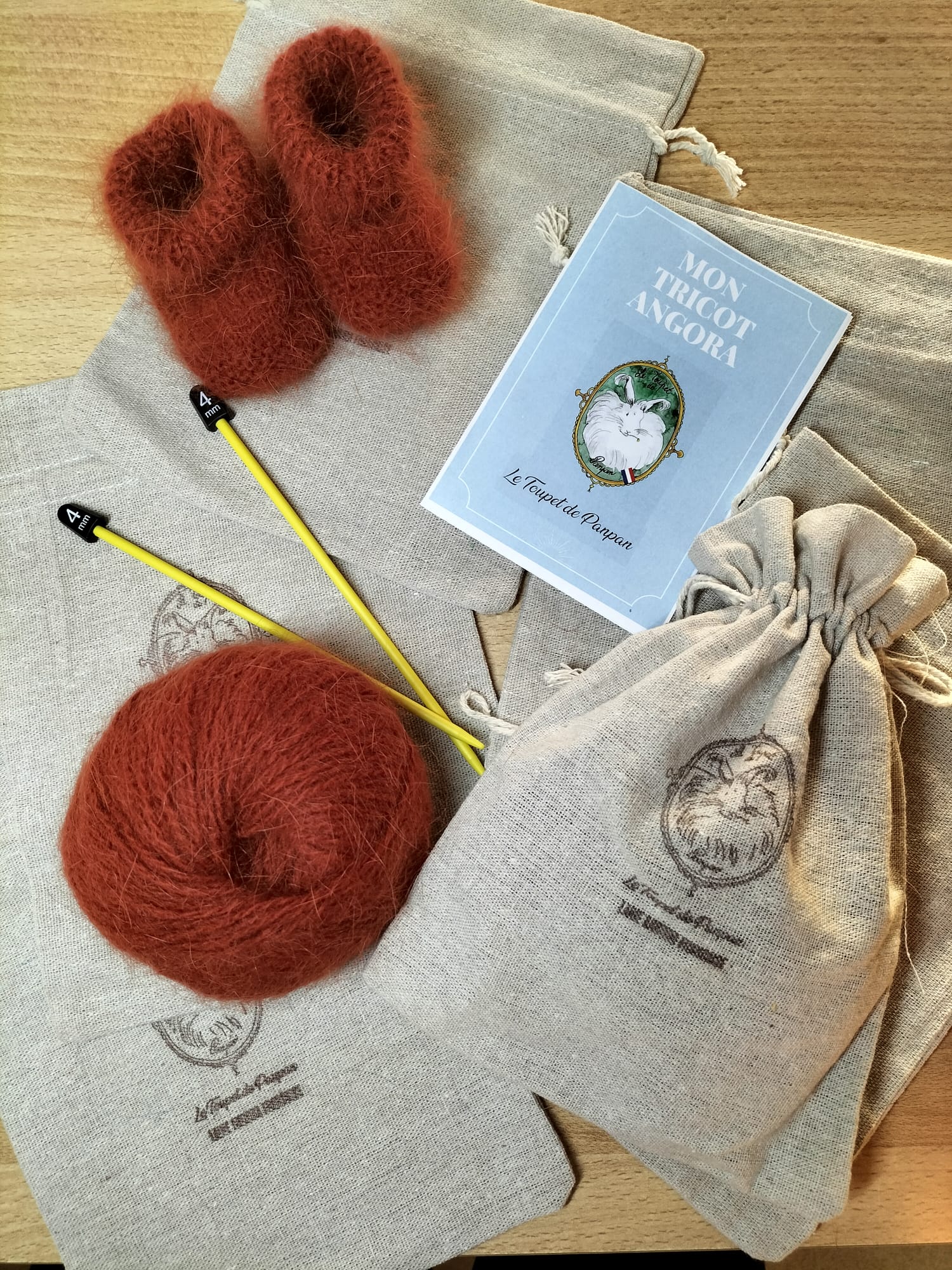 Kit Tricot des Chaussons Léon