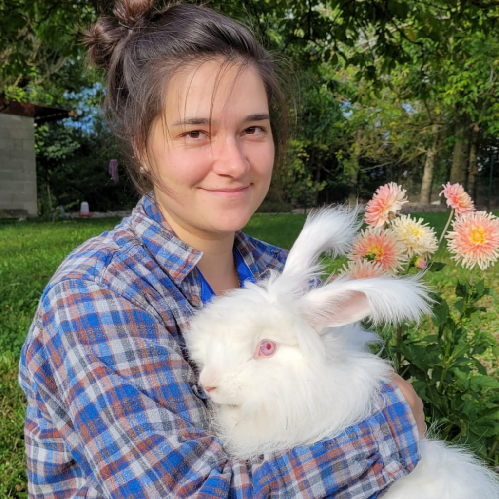 Lucile et son lapin
laine angora française